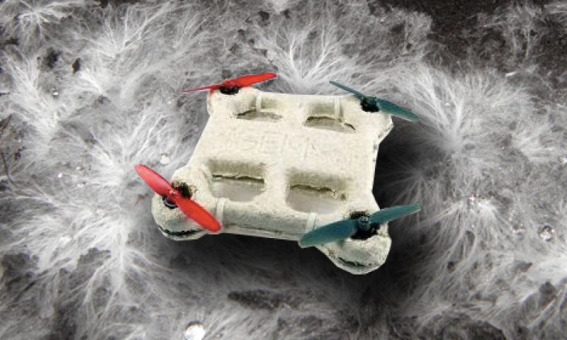 Deze schimmeldrone smelt als hij crasht