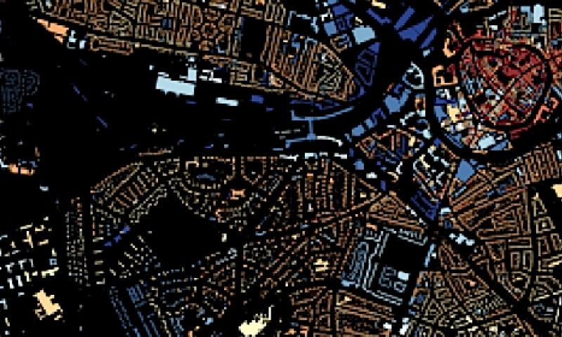 Gebouwenkaart van Nederland is een mooi staaltje datavisualisatie