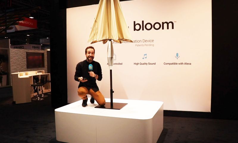 Ook je tuin wordt smart: dit is de eerste slimme parasol