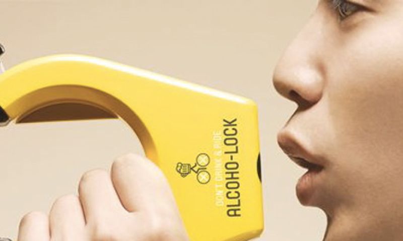 Dronken op de fiets? Niet met dit slot