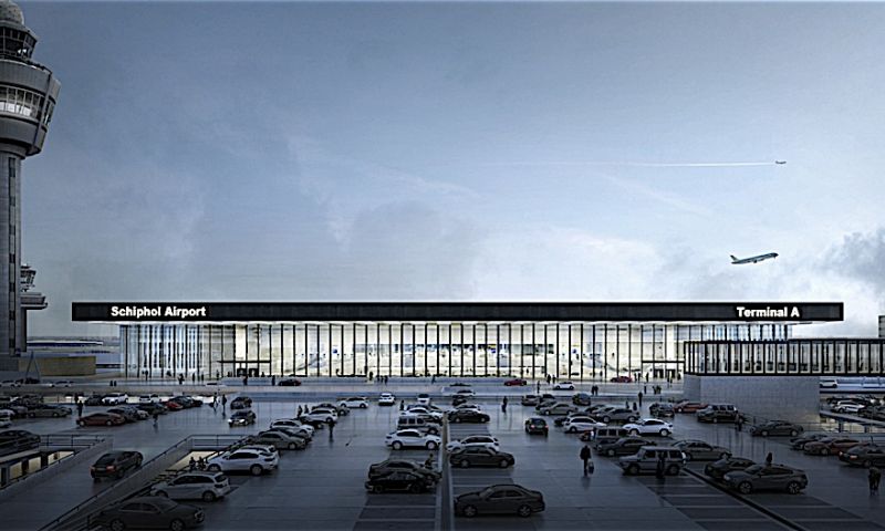 Nieuwe Schiphol-terminal krijgt heel veel glas