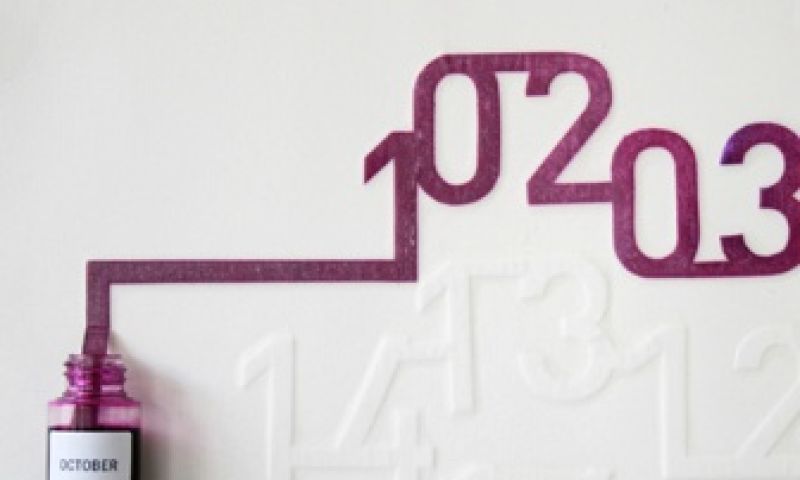 Kalender met capillaire werking