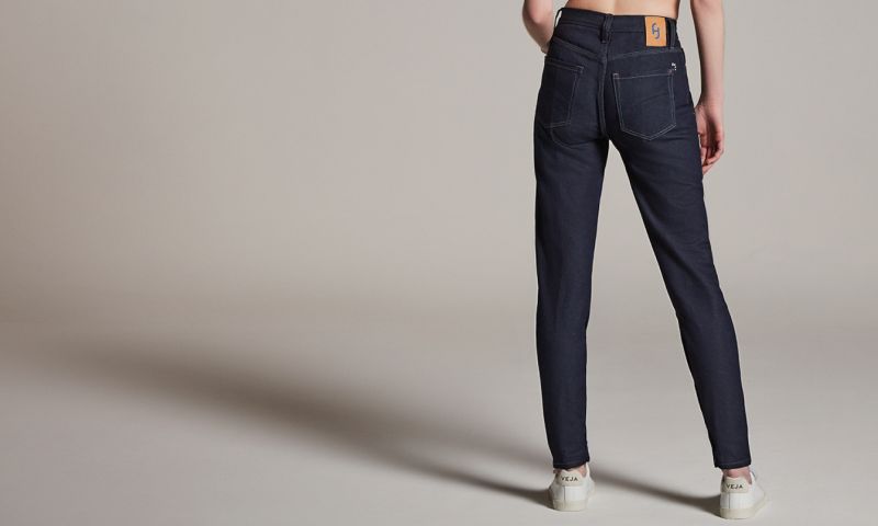 duurzame circulaire  jeans HNST MUD Pharell mode fashion green