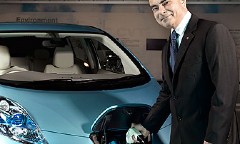 Ghosn blijft geloven in elektrische auto's