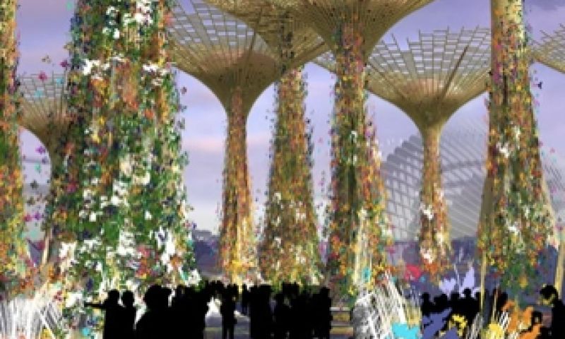 Gigantische plantentorens maken Singapore groen