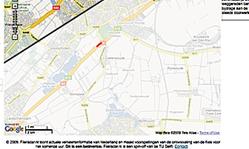 Fileradar voorspelt files voor het komende uur