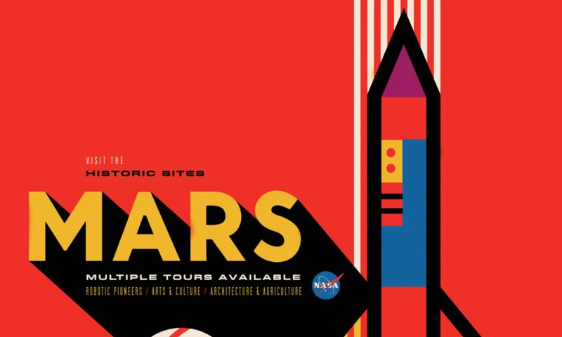 NASA laat prachtige posters voor ruimtetoerisme maken