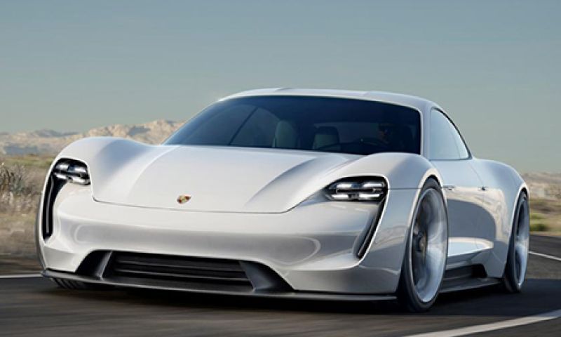 Tesla-concurrent van Porsche rond 2020 op de weg
