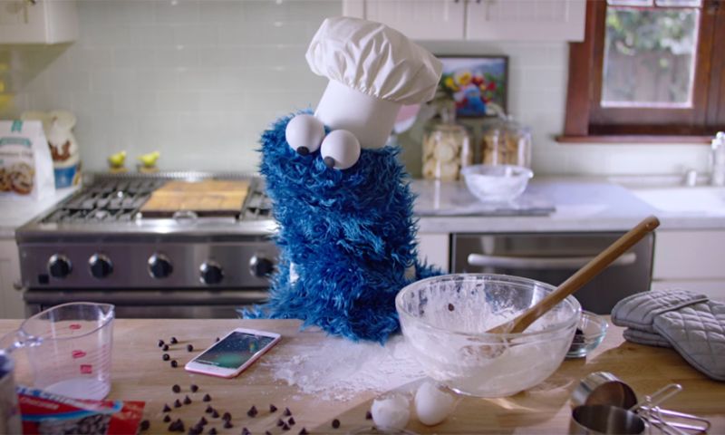 Video: iPhone-reclame met Cookie Monster en Siri