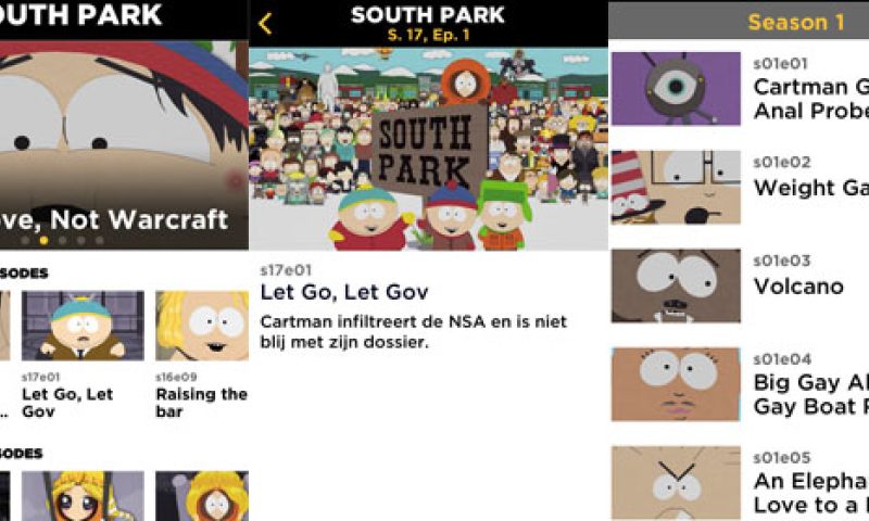 App: kijk gratis South Park op je mobiel