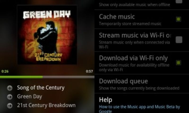 Google laat mobiele muziekstreams ook opslaan