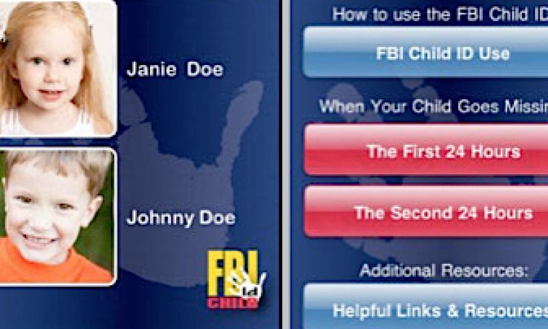 Eerste FBI-app draait om kinderen