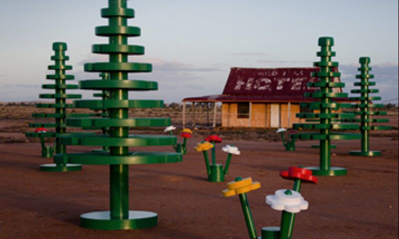 Levensgrote LEGO-bomen in de Australische outback