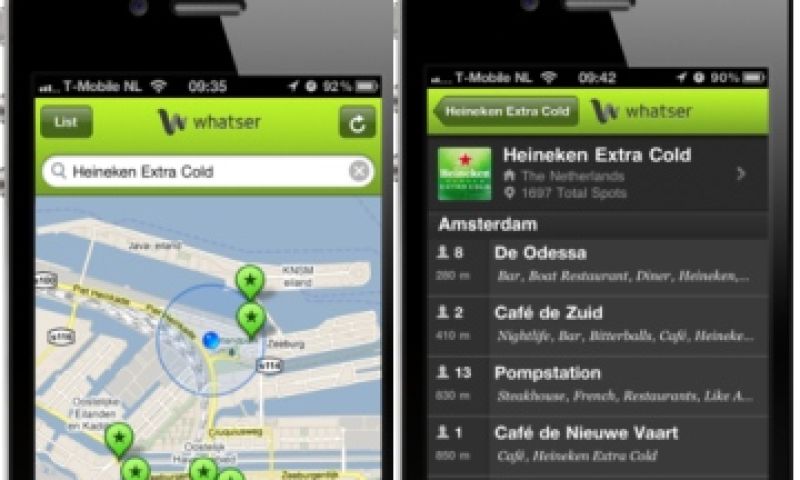 Heineken druk met mobiele start-ups