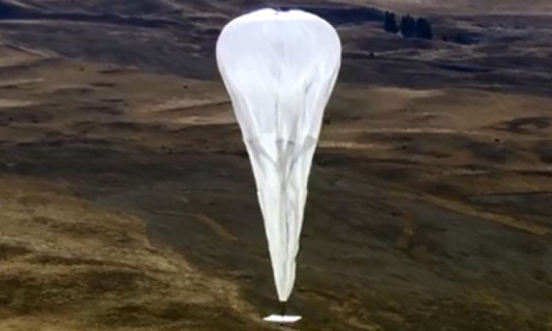 Een vogel, een vliegtuig? Nee, een Google-ballon