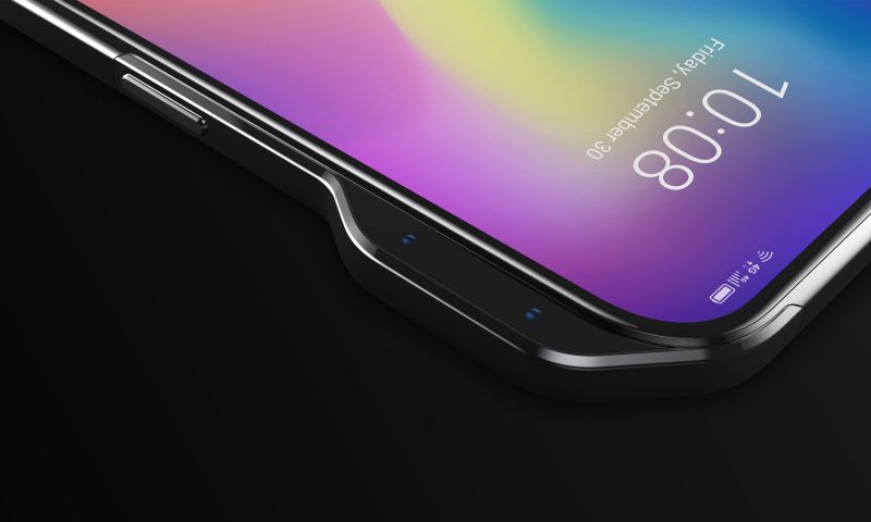 Selfiecamera steekt uit aan de zijkant bij nieuw ZTE-toestel