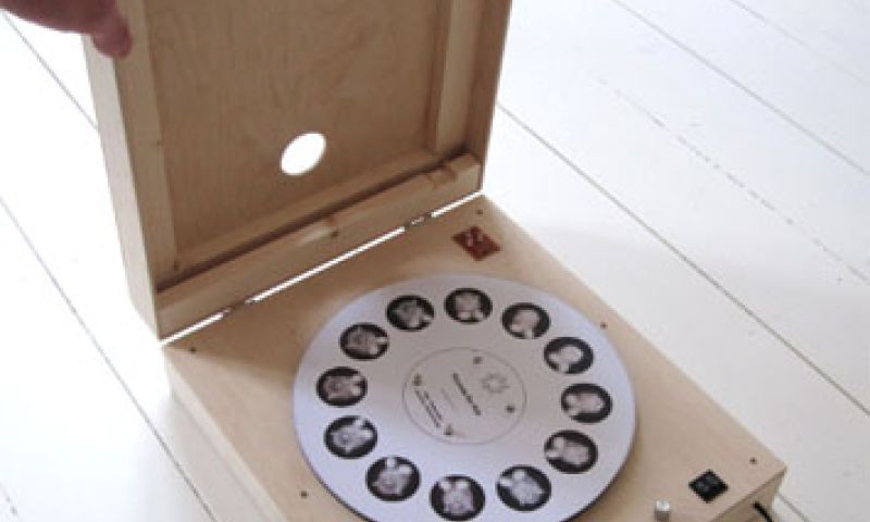 Platenspeler laat gif-animatie zien