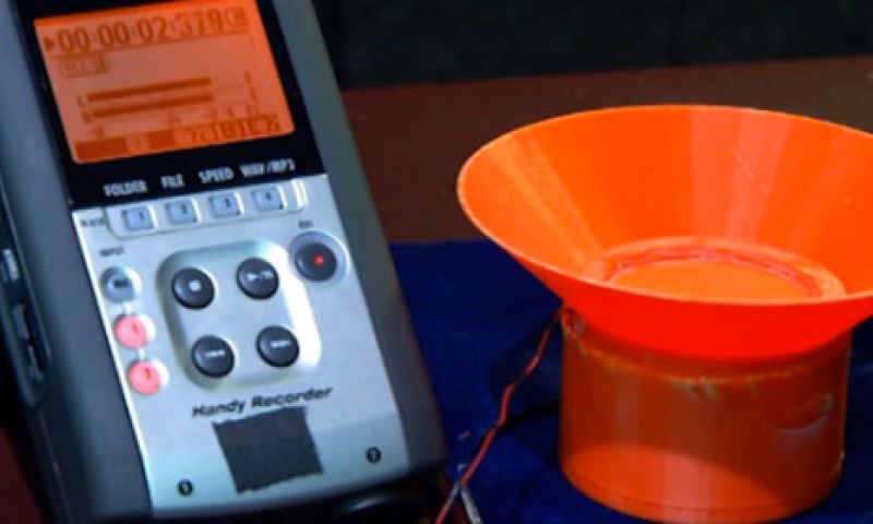 Werkende speaker gemaakt door 3D-printers