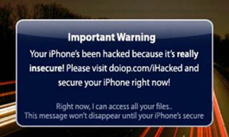 Nederlander gijzelt iPhones