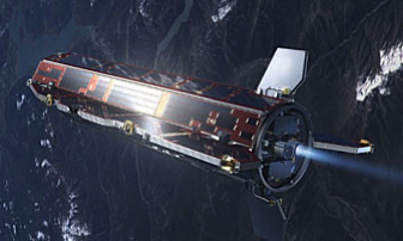 Mooiste satelliet heeft pijlvorm