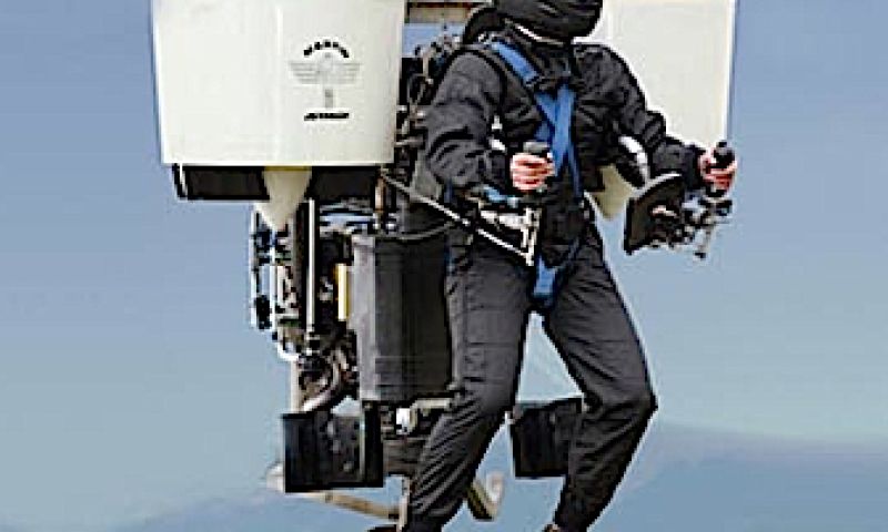 Bieden om testvlucht met jetpack
