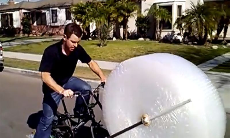 Bubble wrap bike