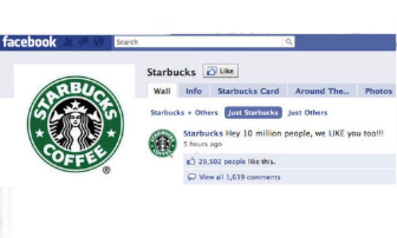 Tien miljoen mensen 'liken' Starbucks