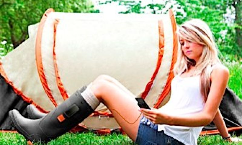 Rubberen kaplaarzen leveren energie