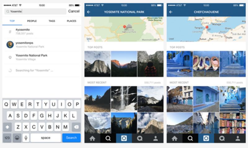 Instagram verbetert zoeken, ook foto's per locatie te zien