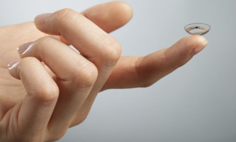 Google laat contactlens een irisscan maken