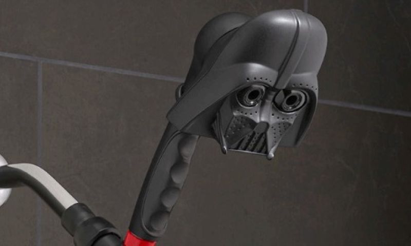 Met deze douchekop was je jezelf in de tranen van Darth Vader