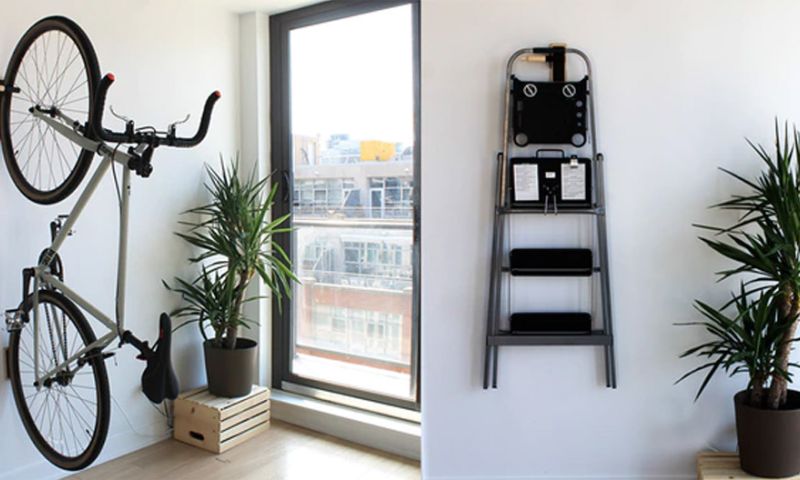 Aan deze kapstok kan je ook je fiets hangen