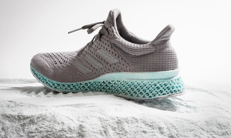 3D-geprinte Adidas-schoen met gerecycled oceaanplastic