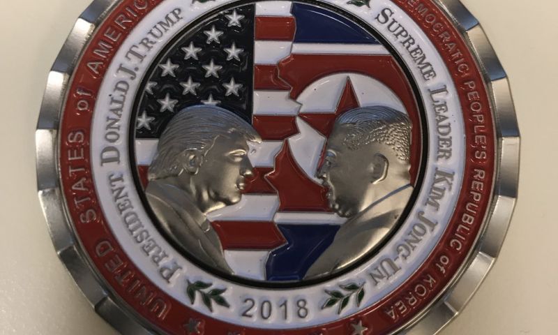 munt trump kim jong un witte huis