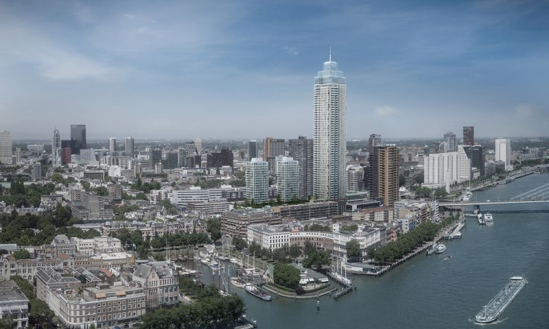 Nieuwe Zalmhaventoren wordt hoogste gebouw van Nederland