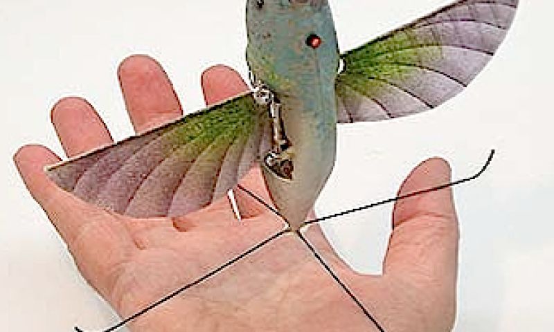 Spybot vliegt en oogt als kolibrie