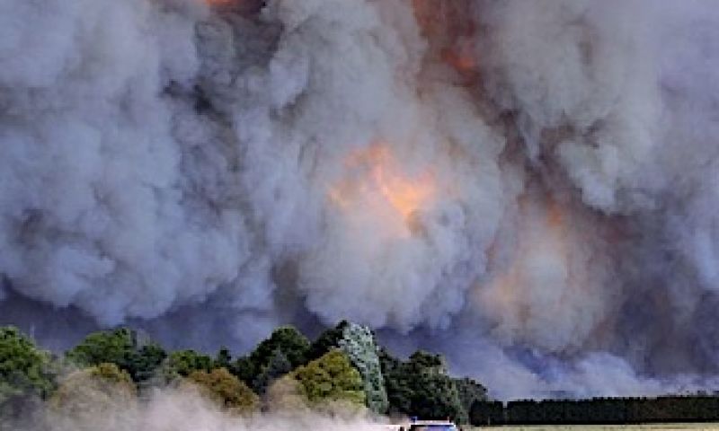 Volg Australische branden op de voet