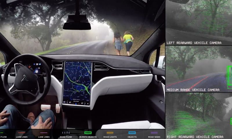 Video: nieuwe demo van Tesla's zelfrijdende auto