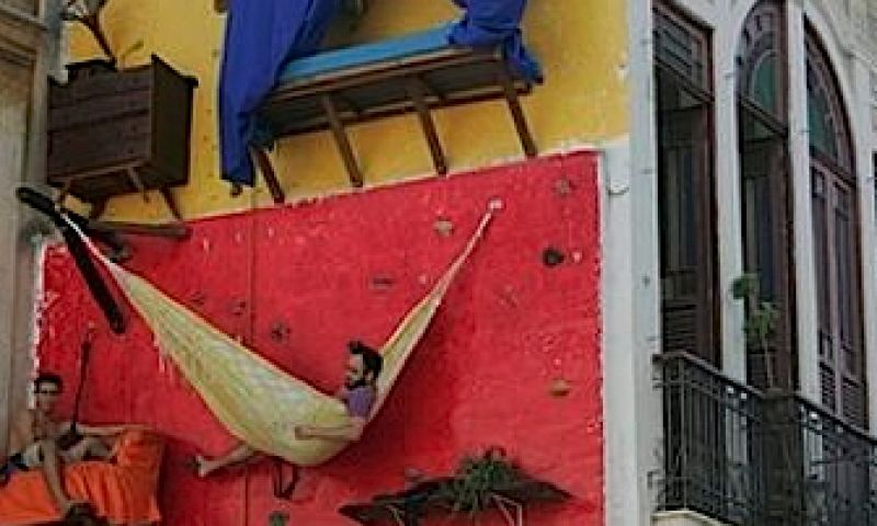 Op straat hangen in Rio