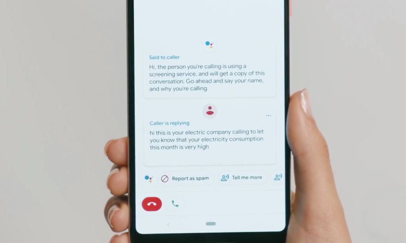 google pixel call screen assistant duplex ai kunstmatige intelligentie