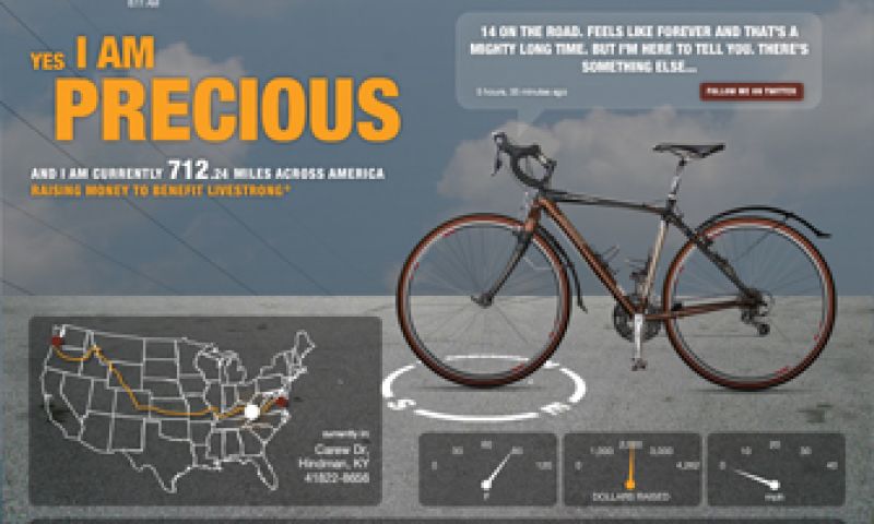 Twitterende fiets Yes I am Precious