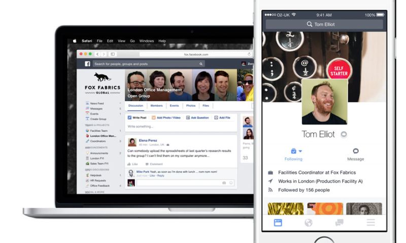 'Zakelijke versie van Facebook komt binnen enkele weken'