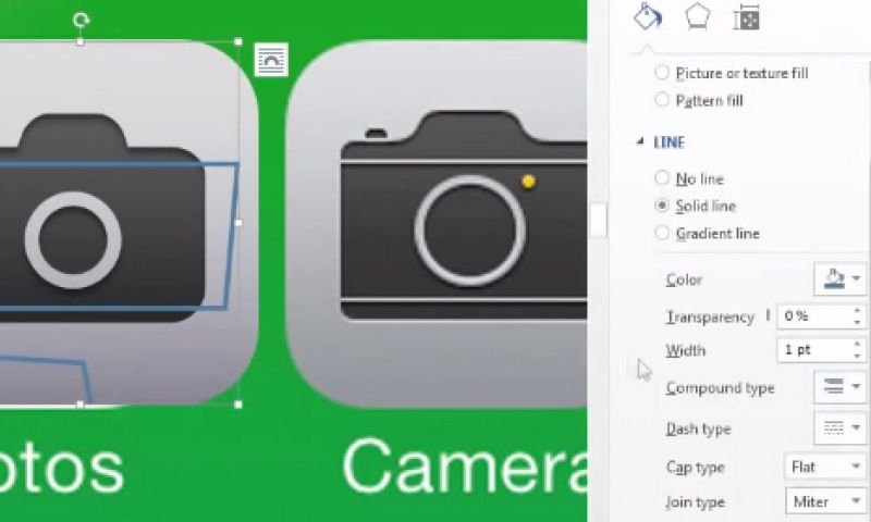 Maak iOS 7 na in Word