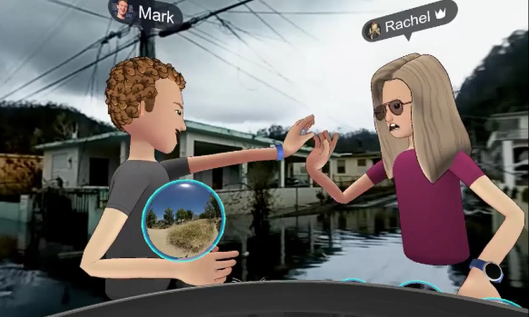 Ramptoerist Zuckerberg bezoekt Puerto Rico in VR