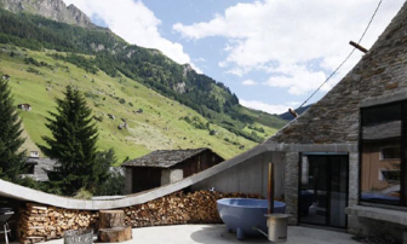 Villa Vals verstopt zich in een berg