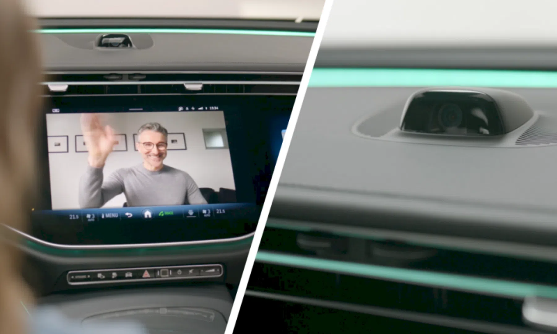 mercedes e klasse selfie camera videobellen