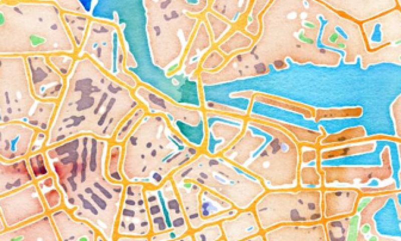 Automatische wallpaper Satellite Eyes is net Nederland van Boven