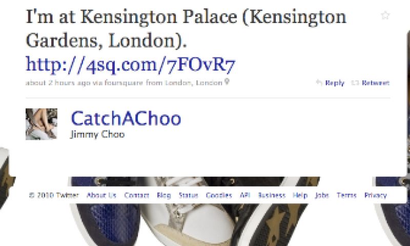 Sneakers checken in op Foursquare