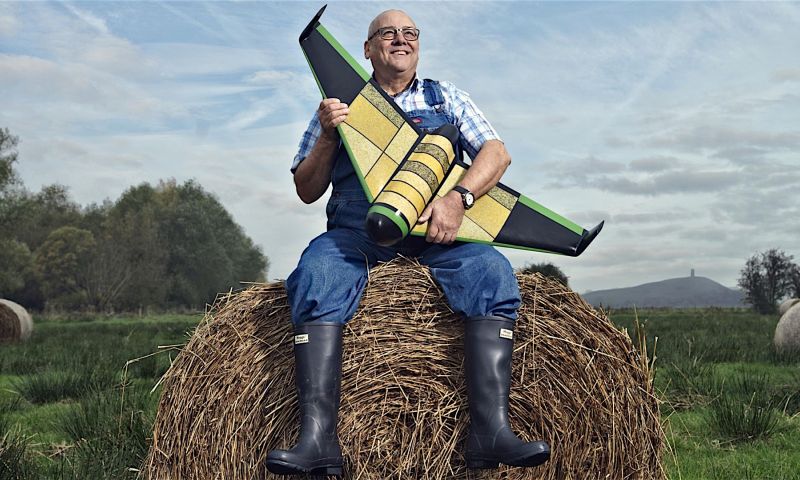 Eetbare drone redt mensen van de honger