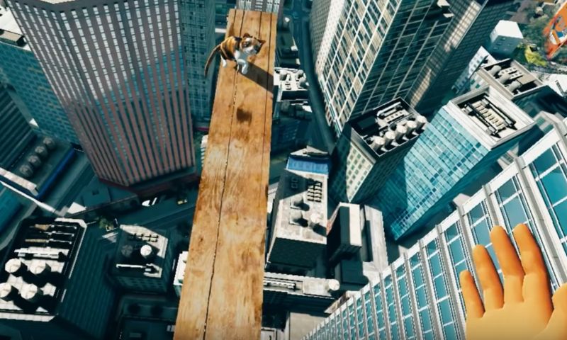 Japanse VR-game laat je kitten redden op grote hoogte